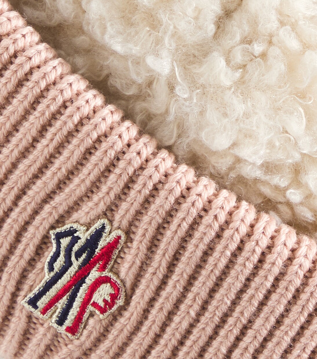 Wool-trimmed teddy beanie | Moncler Grenoble Enfant