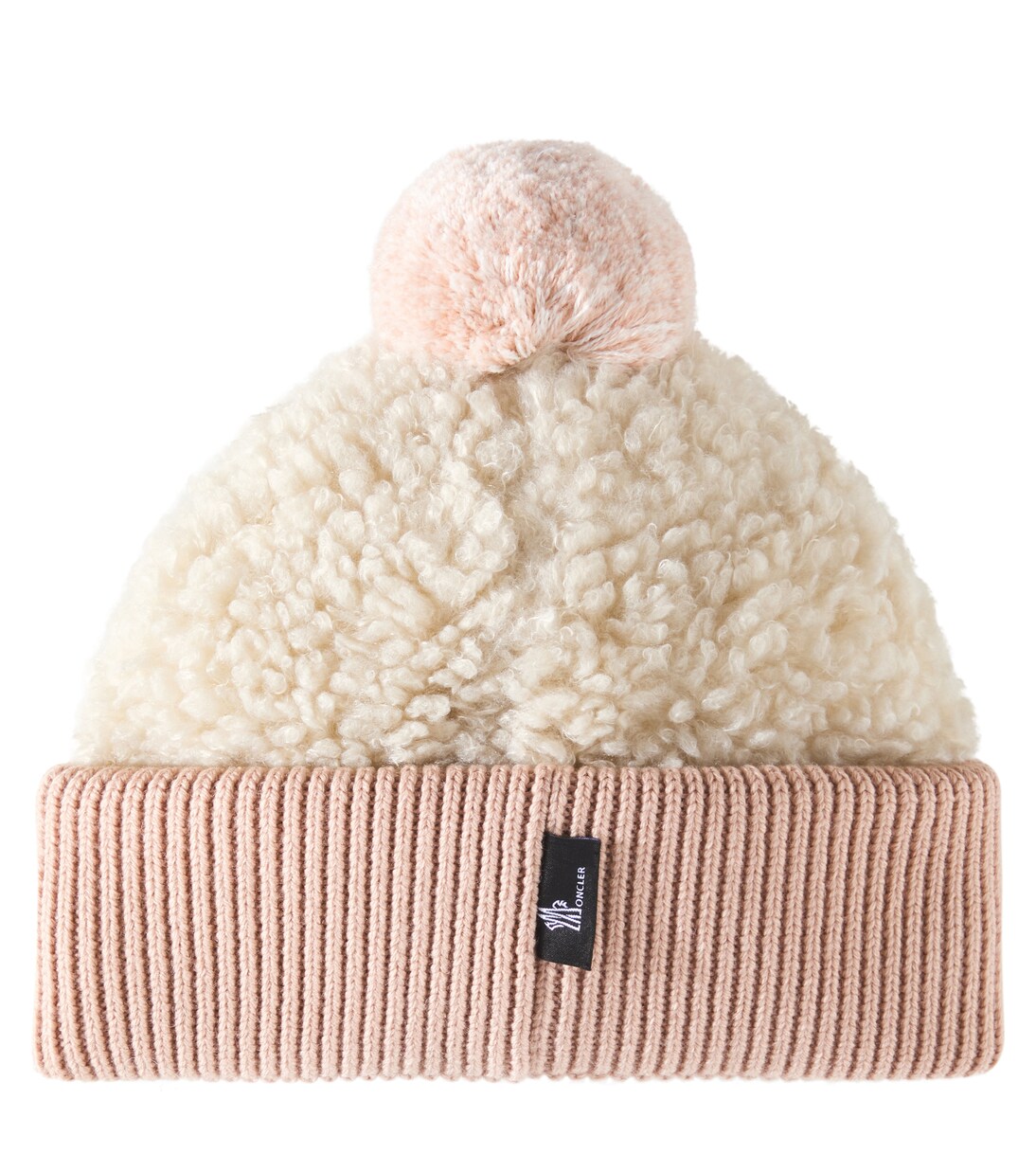 Wool-trimmed teddy beanie | Moncler Grenoble Enfant