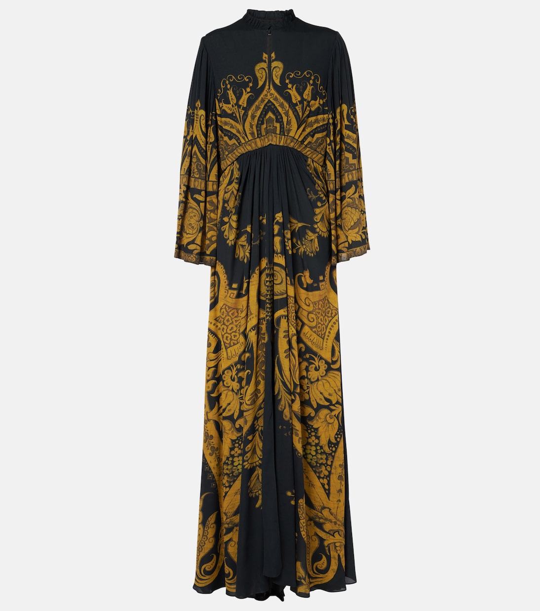 فستان سهرة من الكريب الجيرسيه بطبعات | Etro