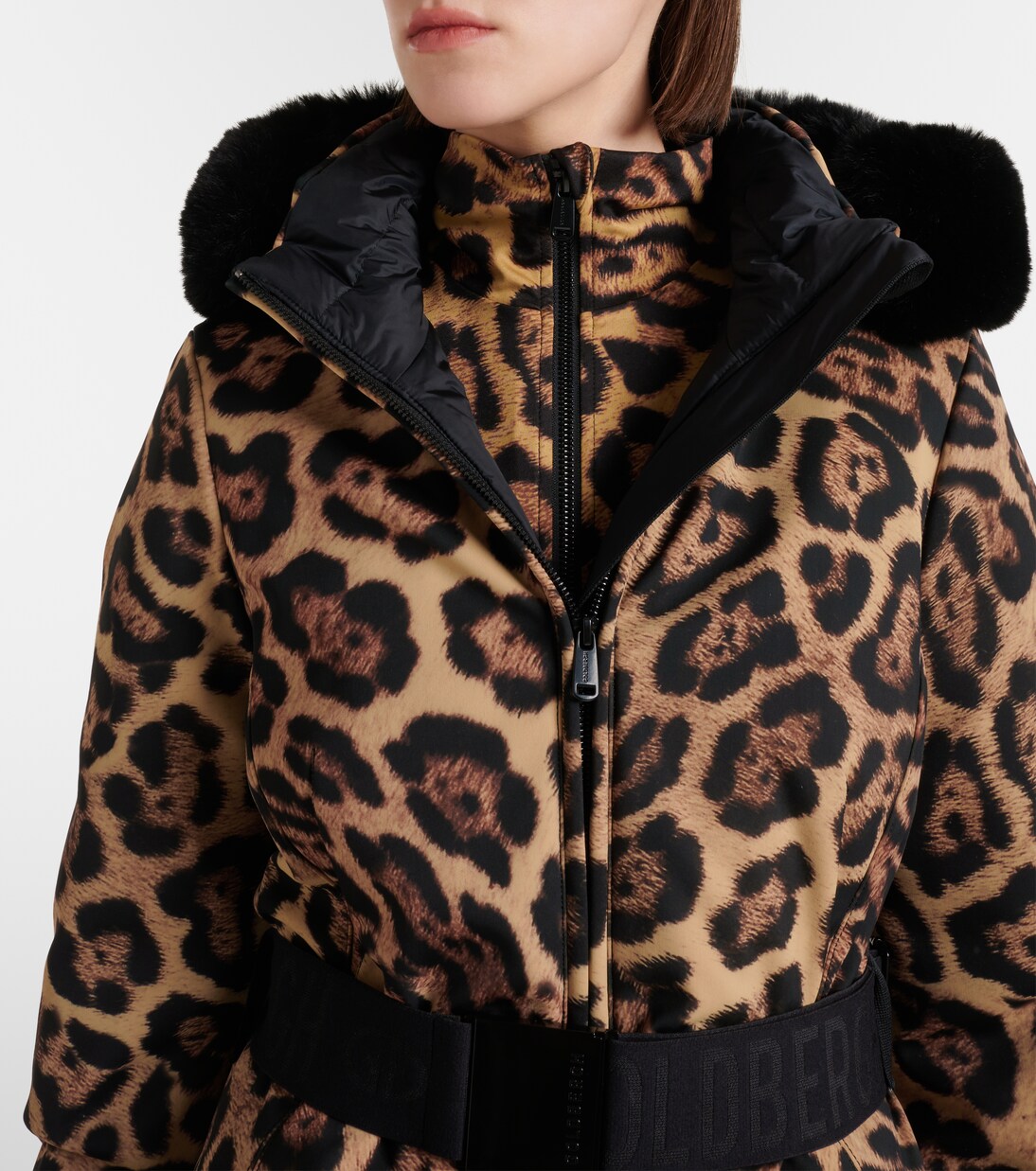 Felis leopard-print down ski jacket | Goldbergh