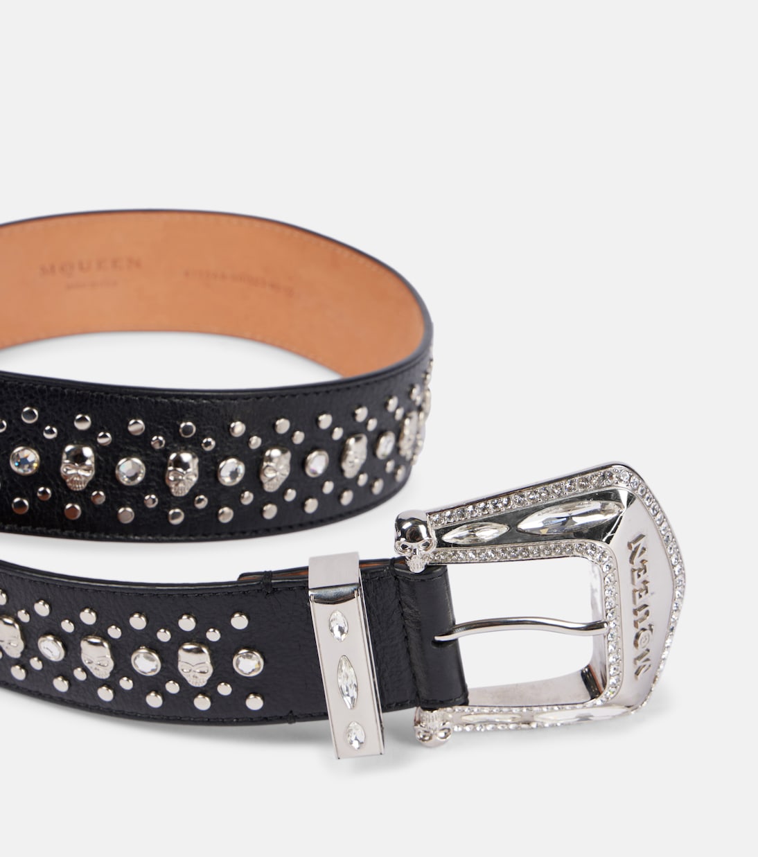 Cintura Jewelled Arrow in pelle | McQueen