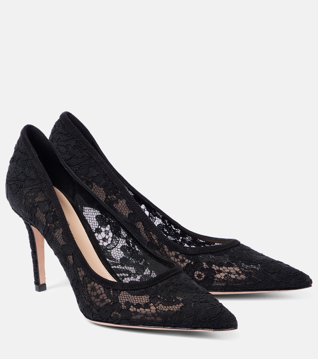 Salones Pointy 85 de encaje | Gianvito Rossi