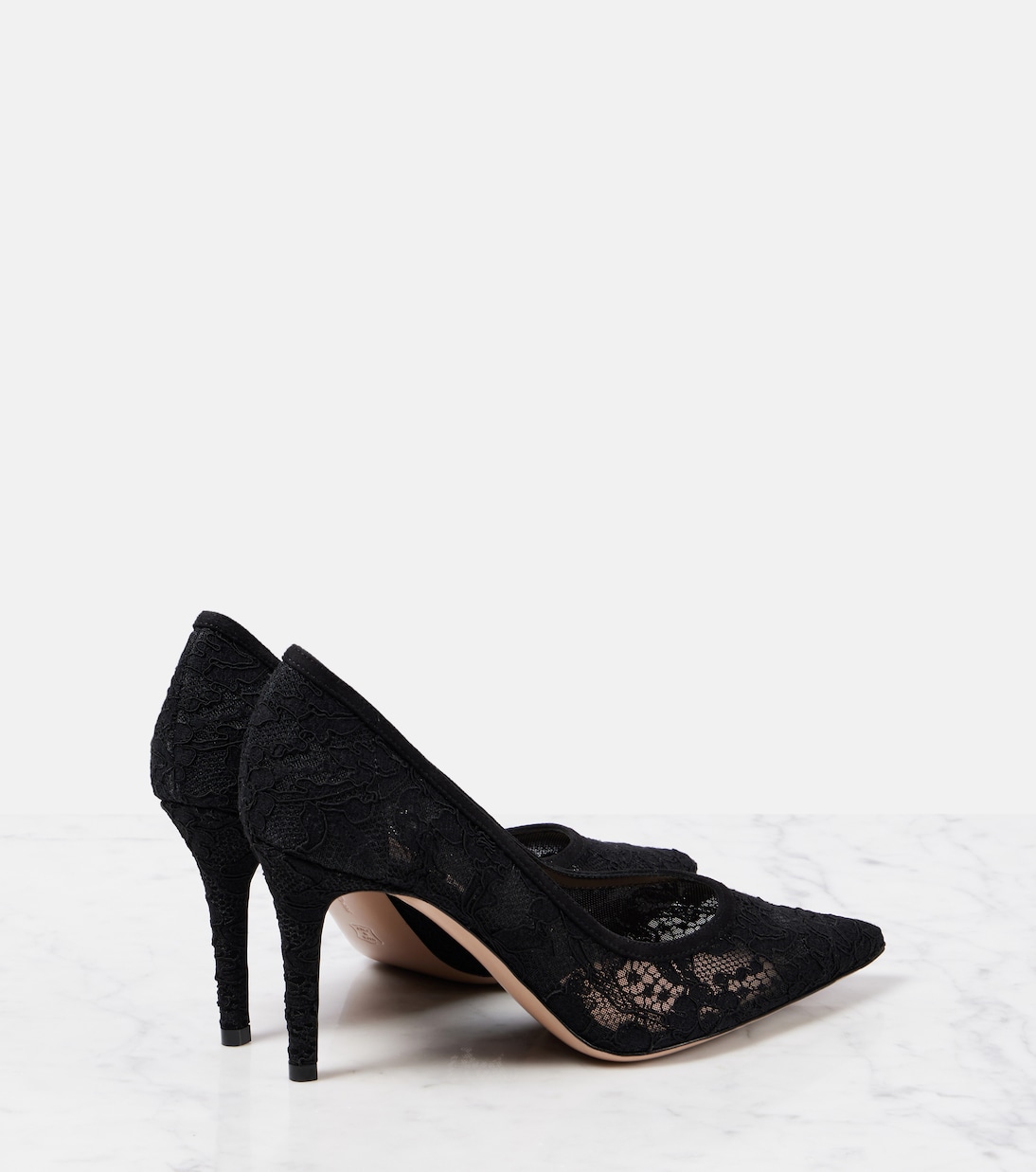 Salones Pointy 85 de encaje | Gianvito Rossi