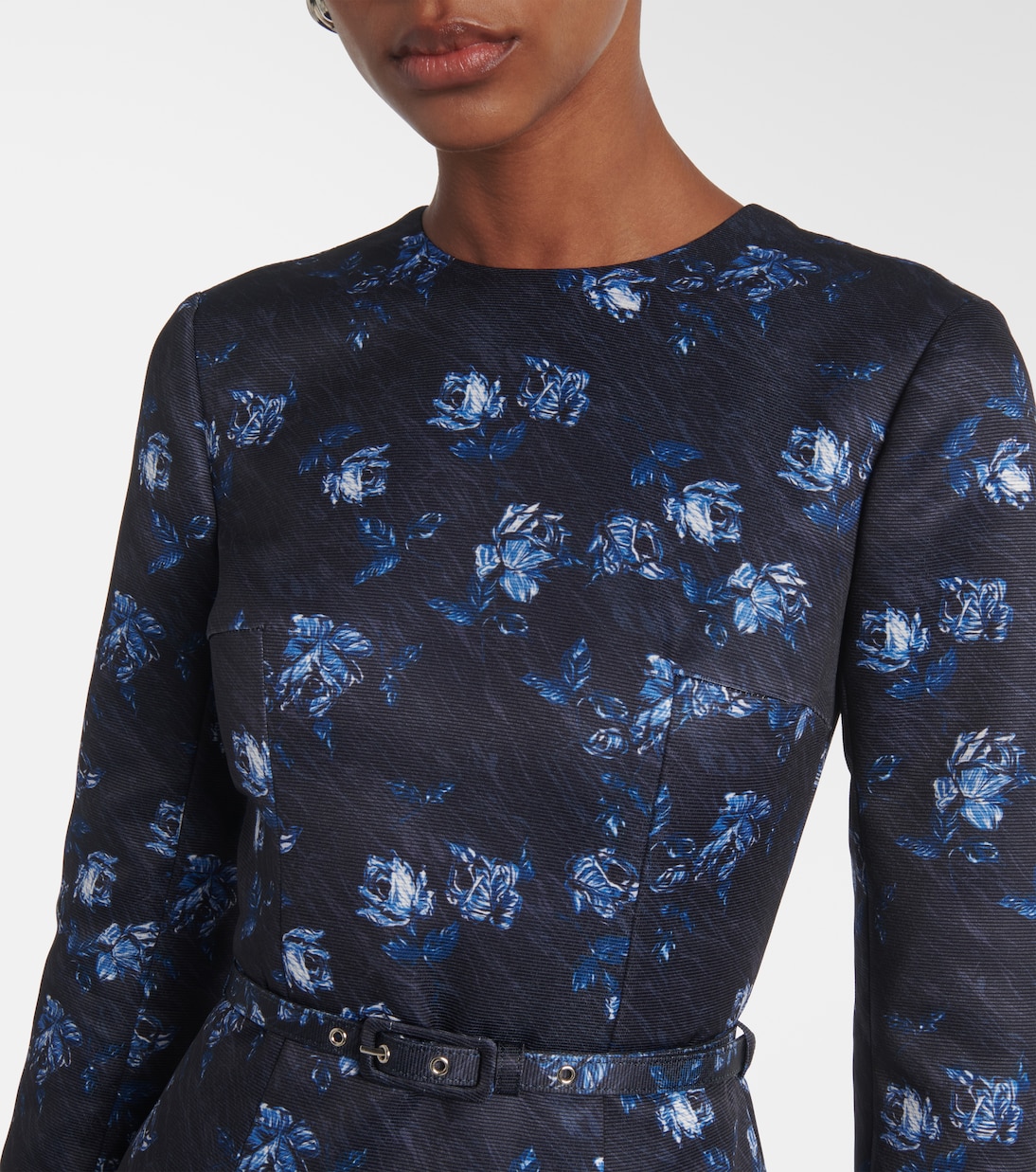 Bedrucktes Cocktailkleid Capucine aus Taft | Emilia Wickstead