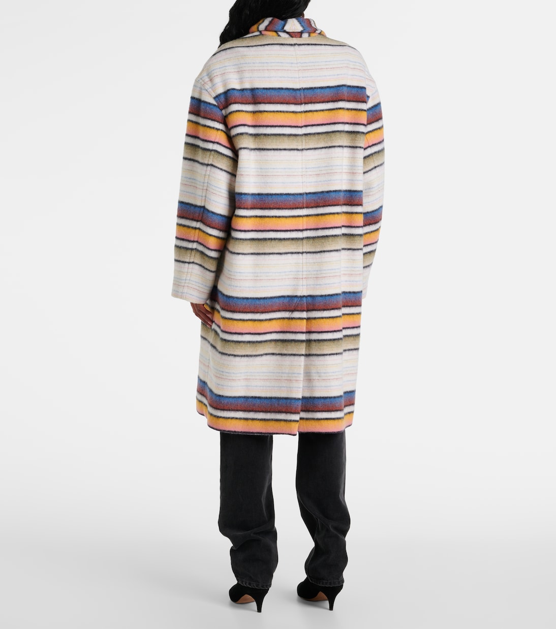 Striped wool-blend coat | Marant Etoile