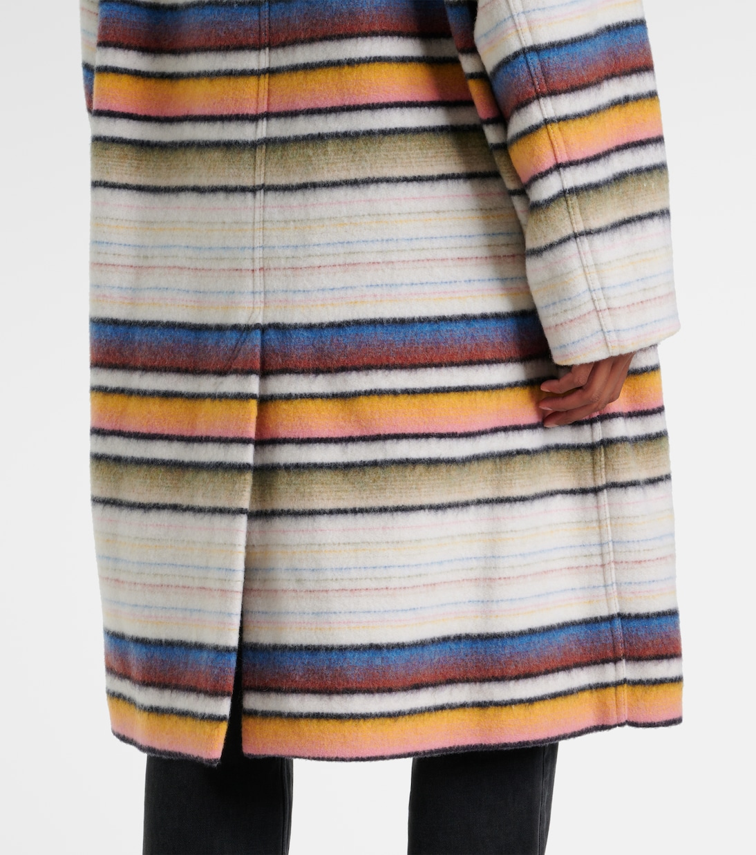 Striped wool-blend coat | Marant Etoile