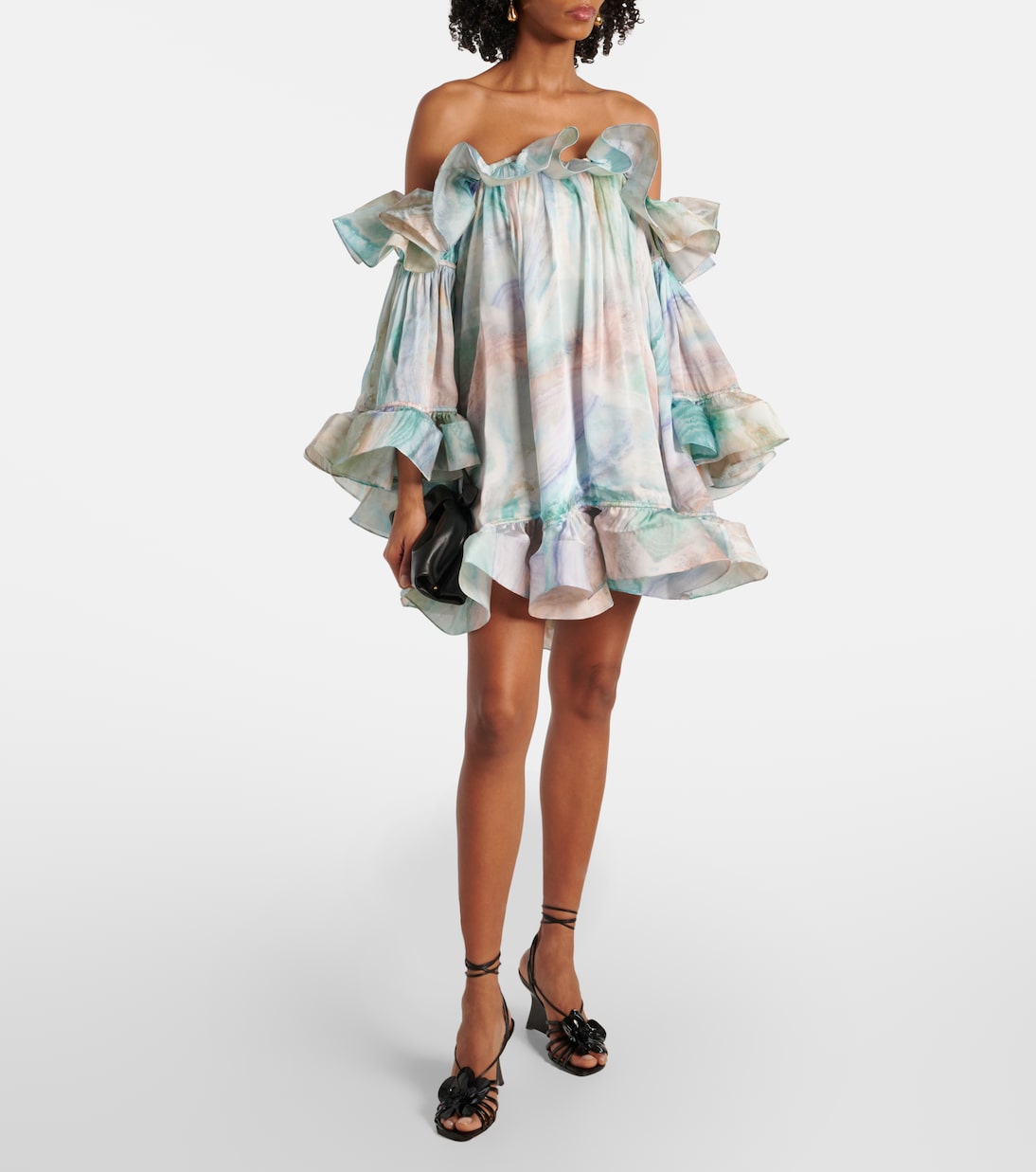 Stivaletti ZIMMERMANN in pelle con zeppa Orchid 85 per un look giovane e alla moda