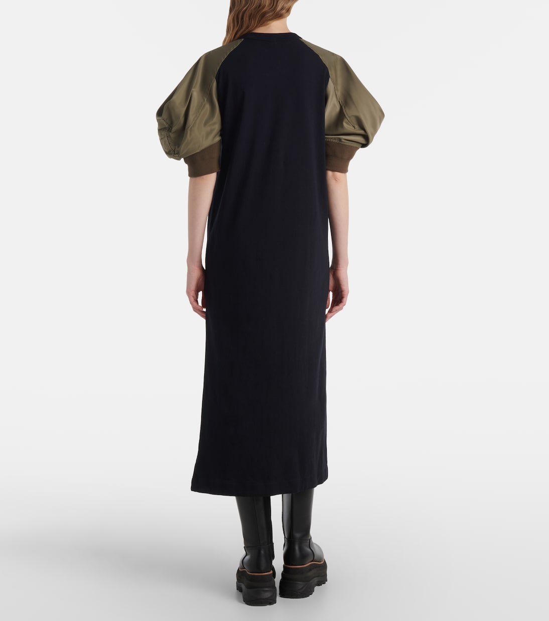 Abito midi in jersey di cotone | Sacai
