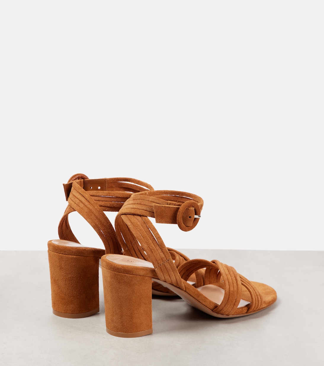 Sandales CrissCross 70 en daim | Gianvito Rossi
