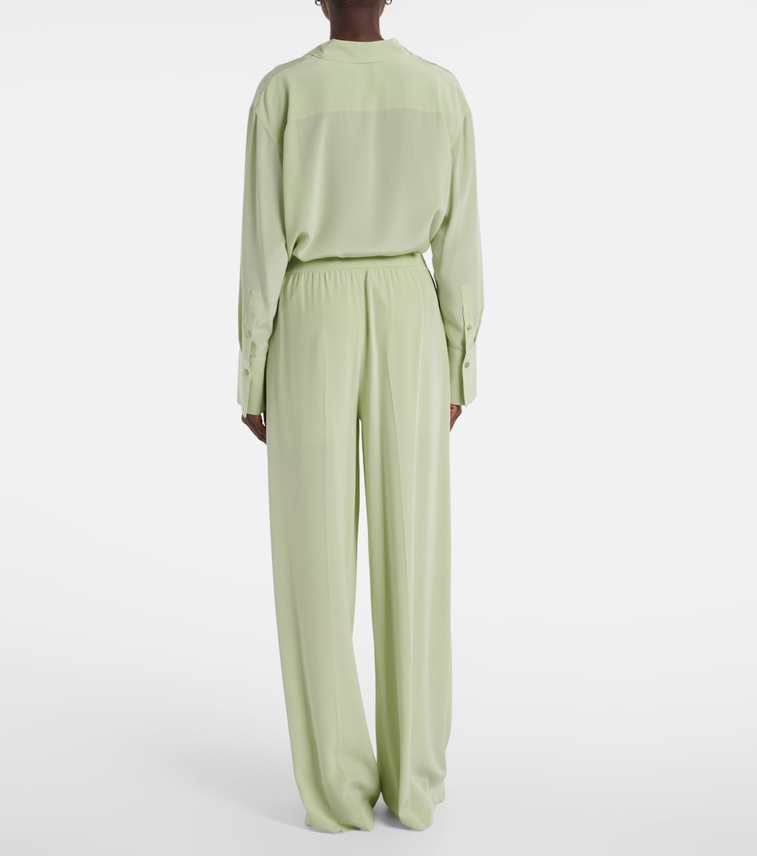 Pantalon ample Hulin en crêpe de soie | Joseph