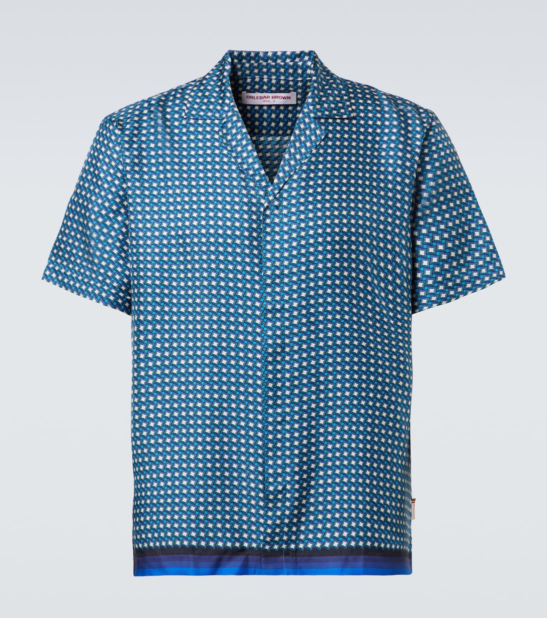 Camicia Maitan in seta con stampa | Orlebar Brown
