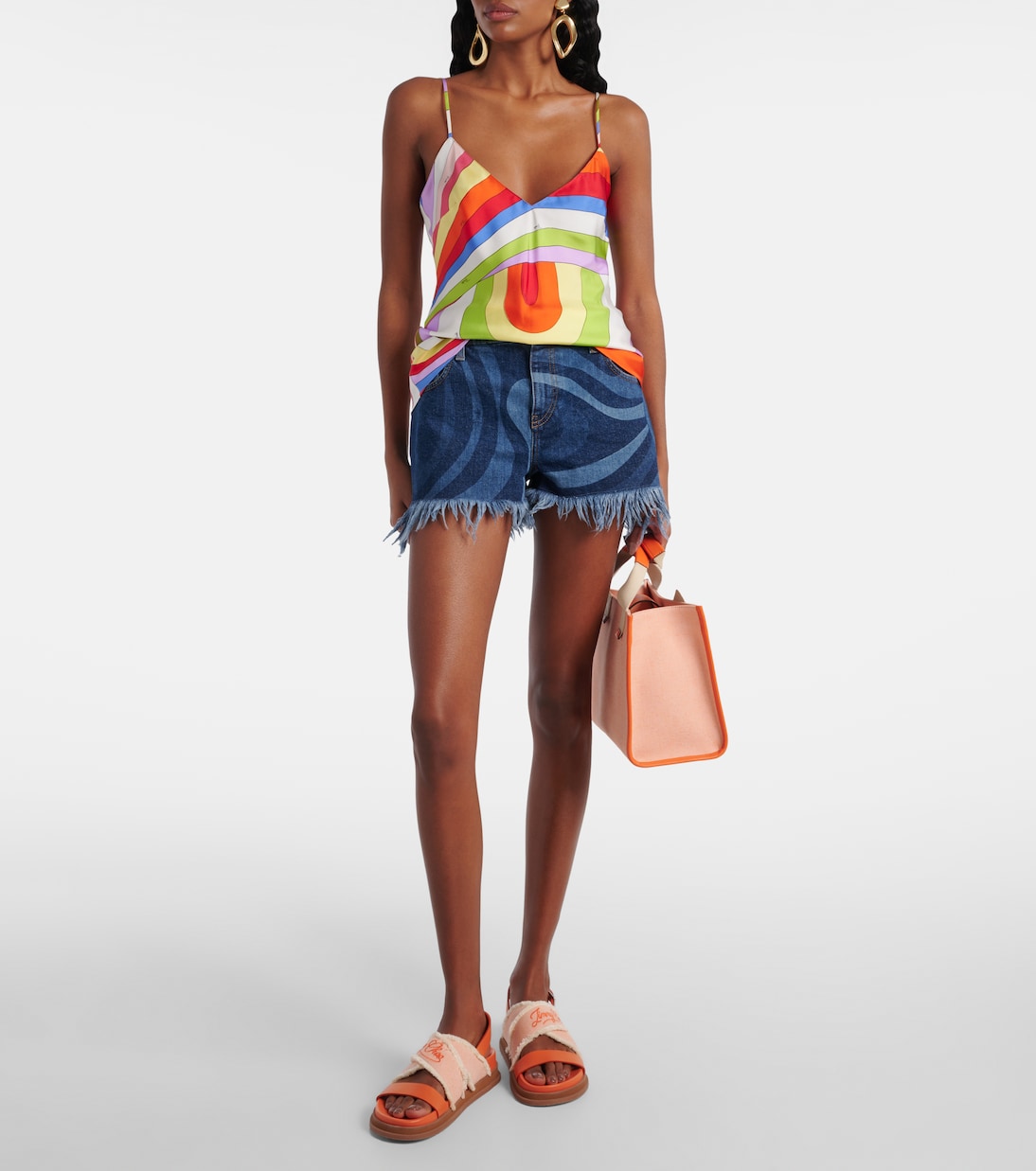 Borsa in canvas con logo in pelle | Jimmy Choo