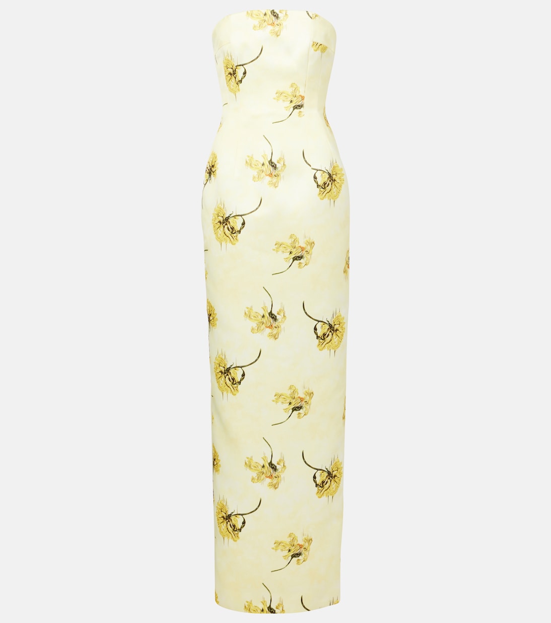 Laelia floral strapless corset gown | Emilia Wickstead