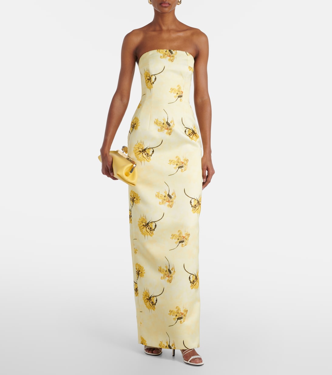 Laelia floral strapless corset gown | Emilia Wickstead