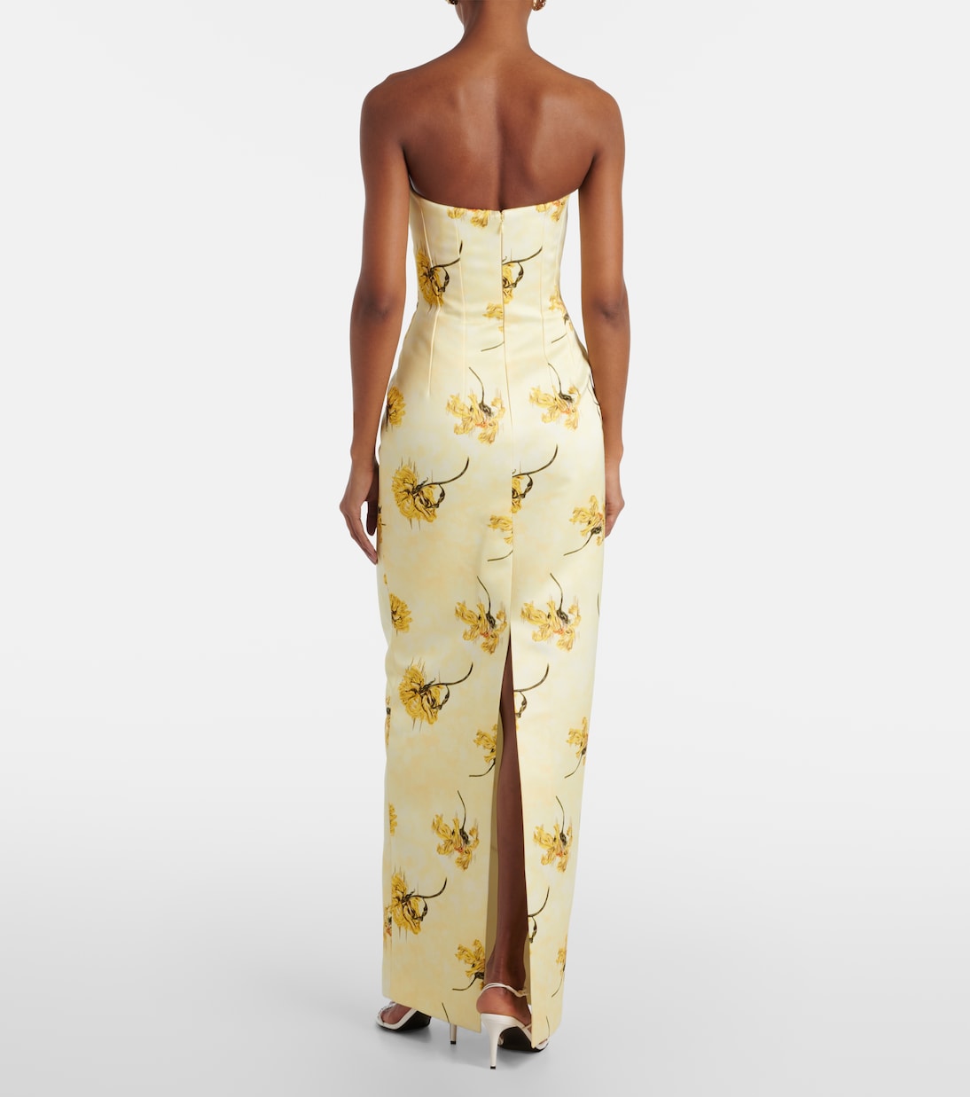 Laelia floral strapless corset gown | Emilia Wickstead