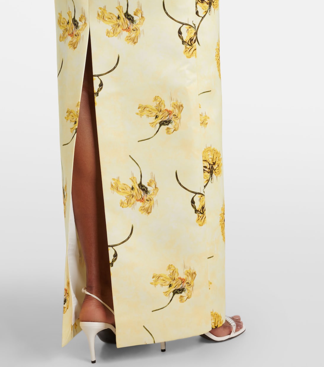 Laelia floral strapless corset gown | Emilia Wickstead