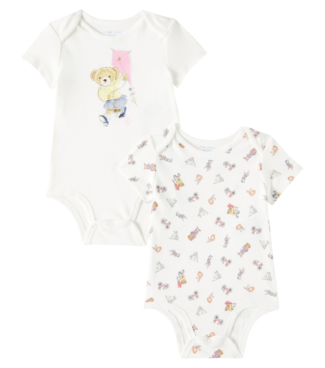 Baby set of 2 Polo Bear cotton bodysuits | Polo Ralph Lauren Kids