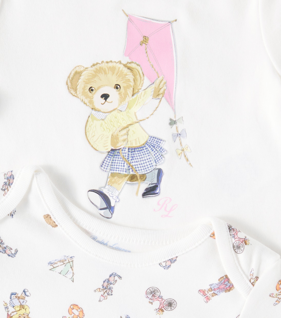 Baby set of 2 Polo Bear cotton bodysuits | Polo Ralph Lauren Kids
