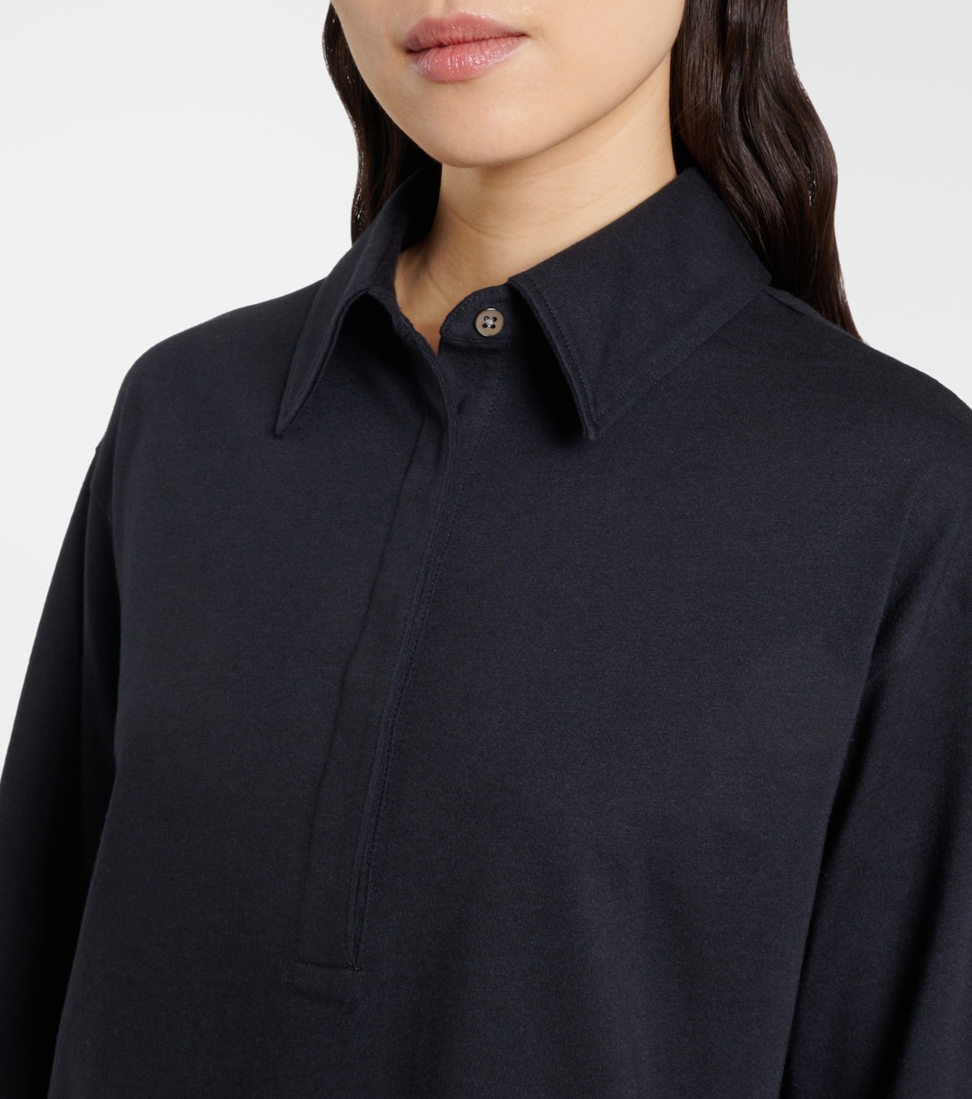 Polo Roddie in jersey di cotone e seta | The Row