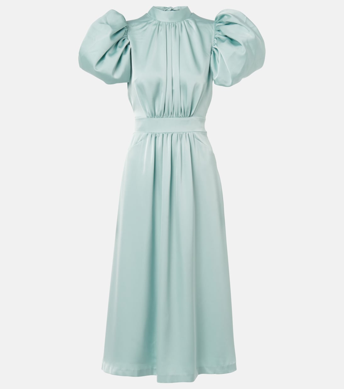 Robe midi en satin | Rotate