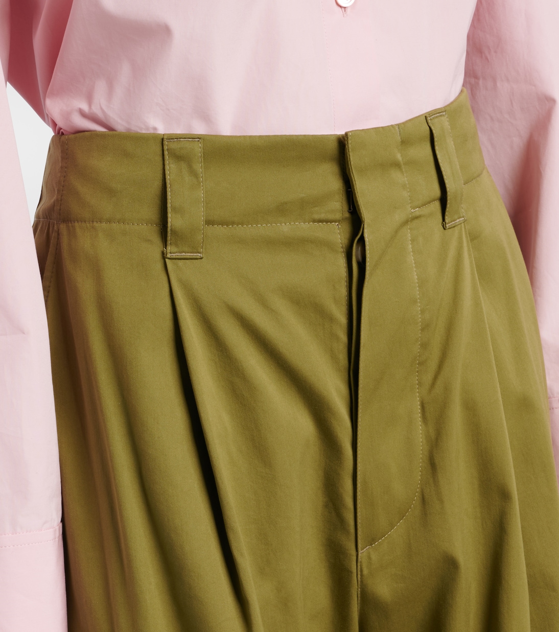 Pantalon cargo en coton et soie | Loewe