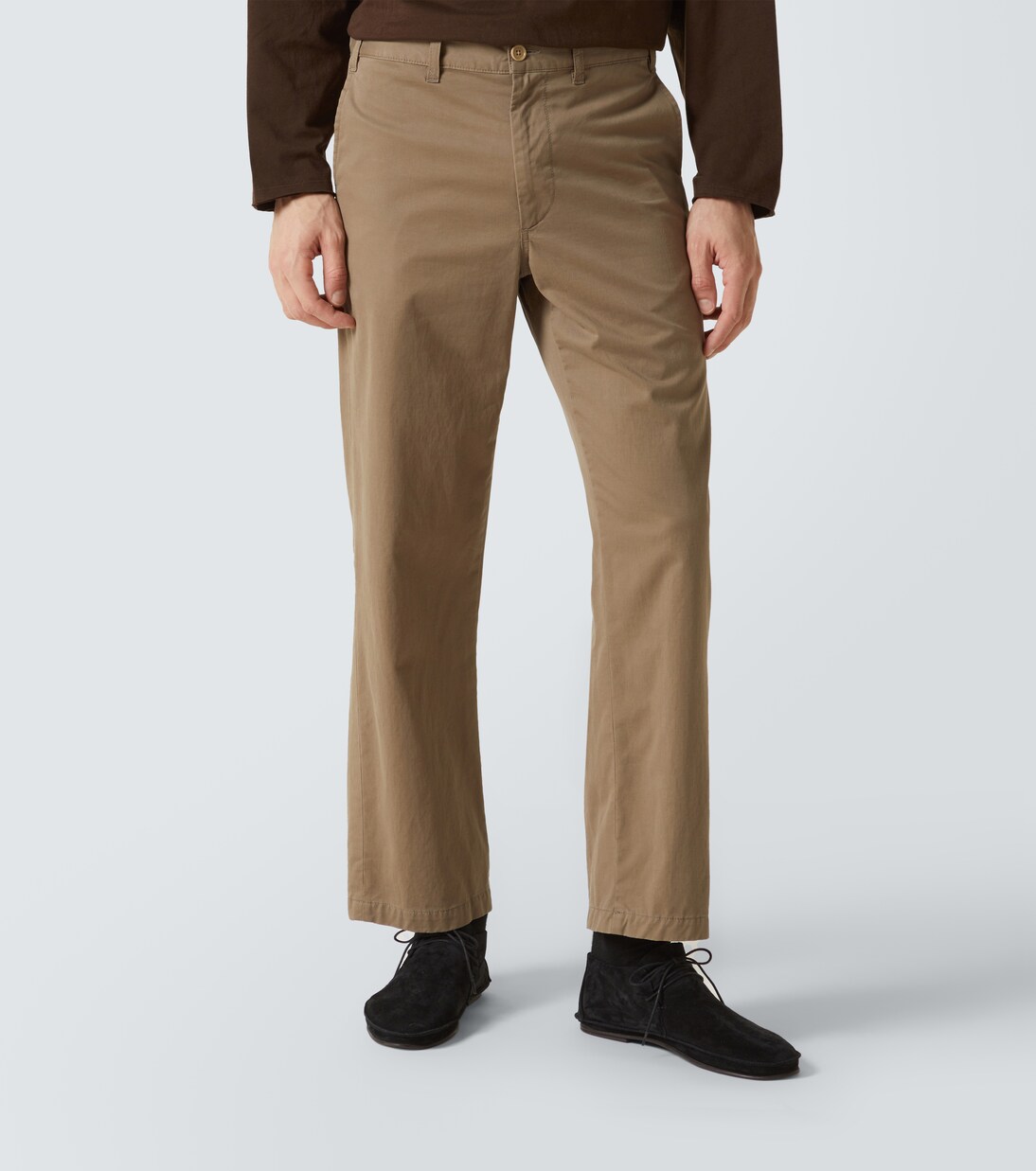Zach cotton and cashmere gabardine chinos | The Row