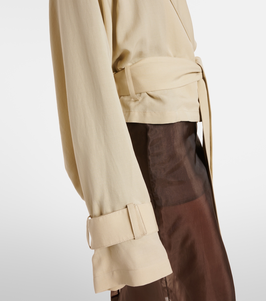 Simona cropped trench coat | The Frankie Shop