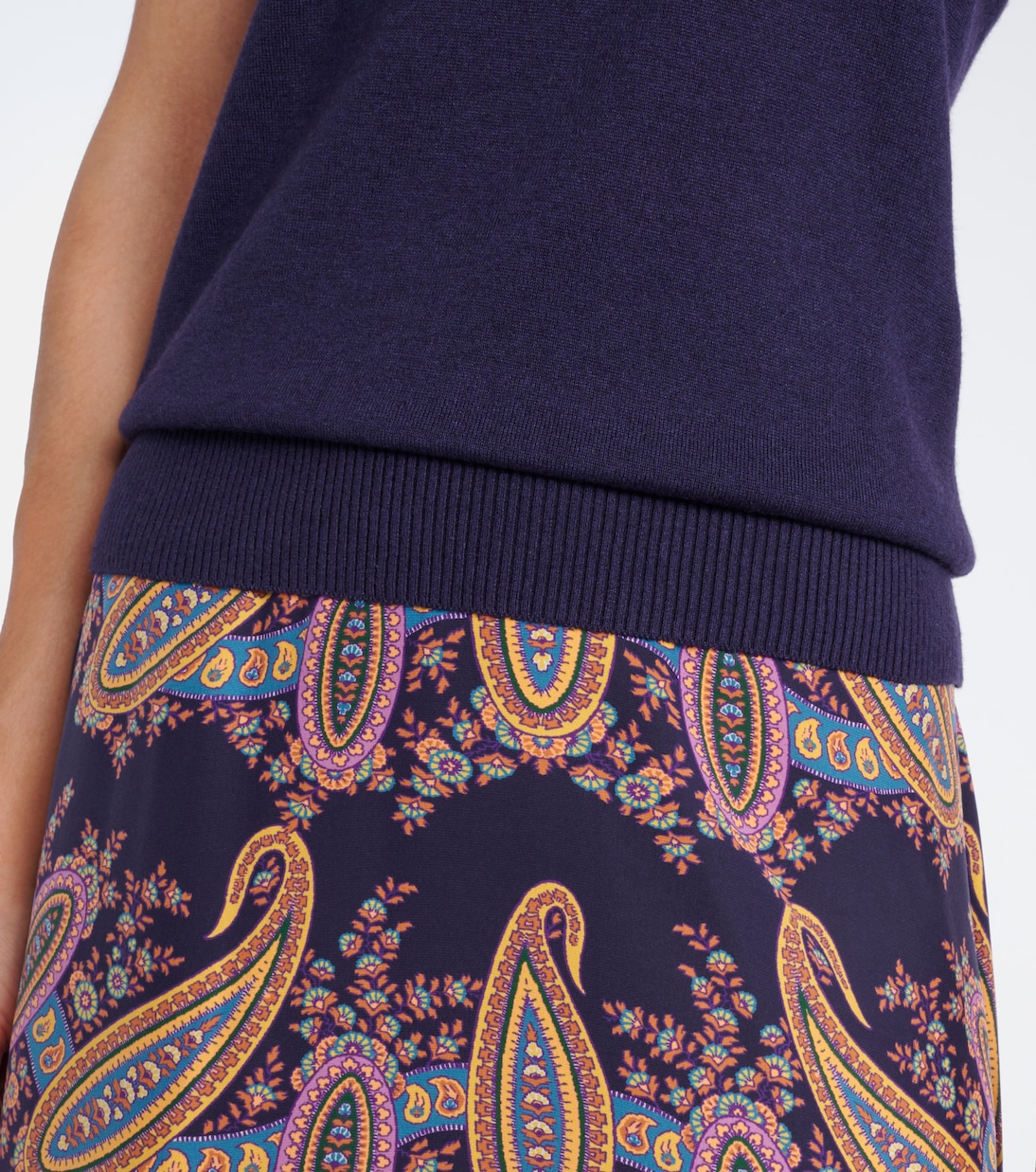 Embellished silk and cashmere top | Etro