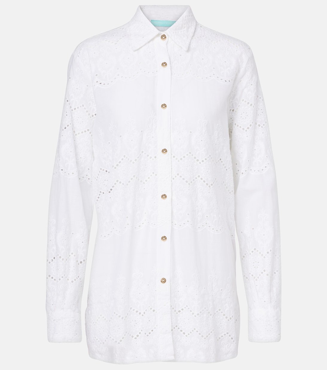 Camicia Orla in sangallo di cotone | Melissa Odabash
