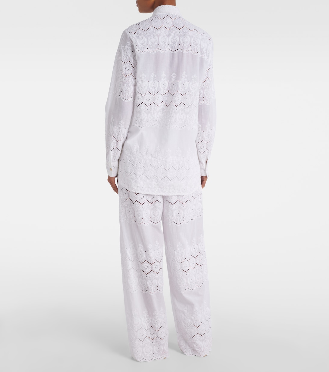 Camicia Orla in sangallo di cotone | Melissa Odabash