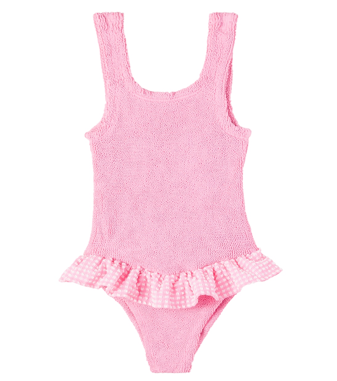 Denise gingham ruffled swimsuit | Hunza G Kids
