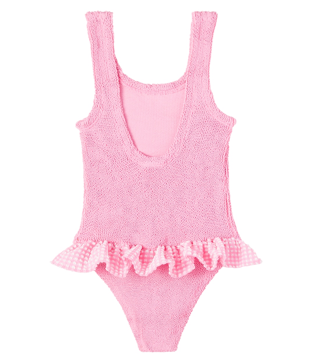 Denise gingham ruffled swimsuit | Hunza G Kids