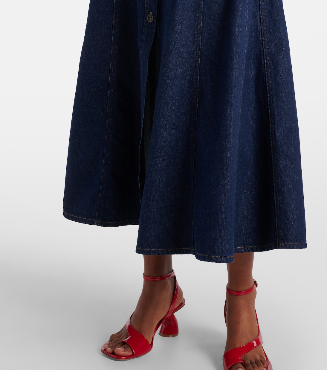 X Argent Farrow – Robe midi en jean | Citizens of Humanity