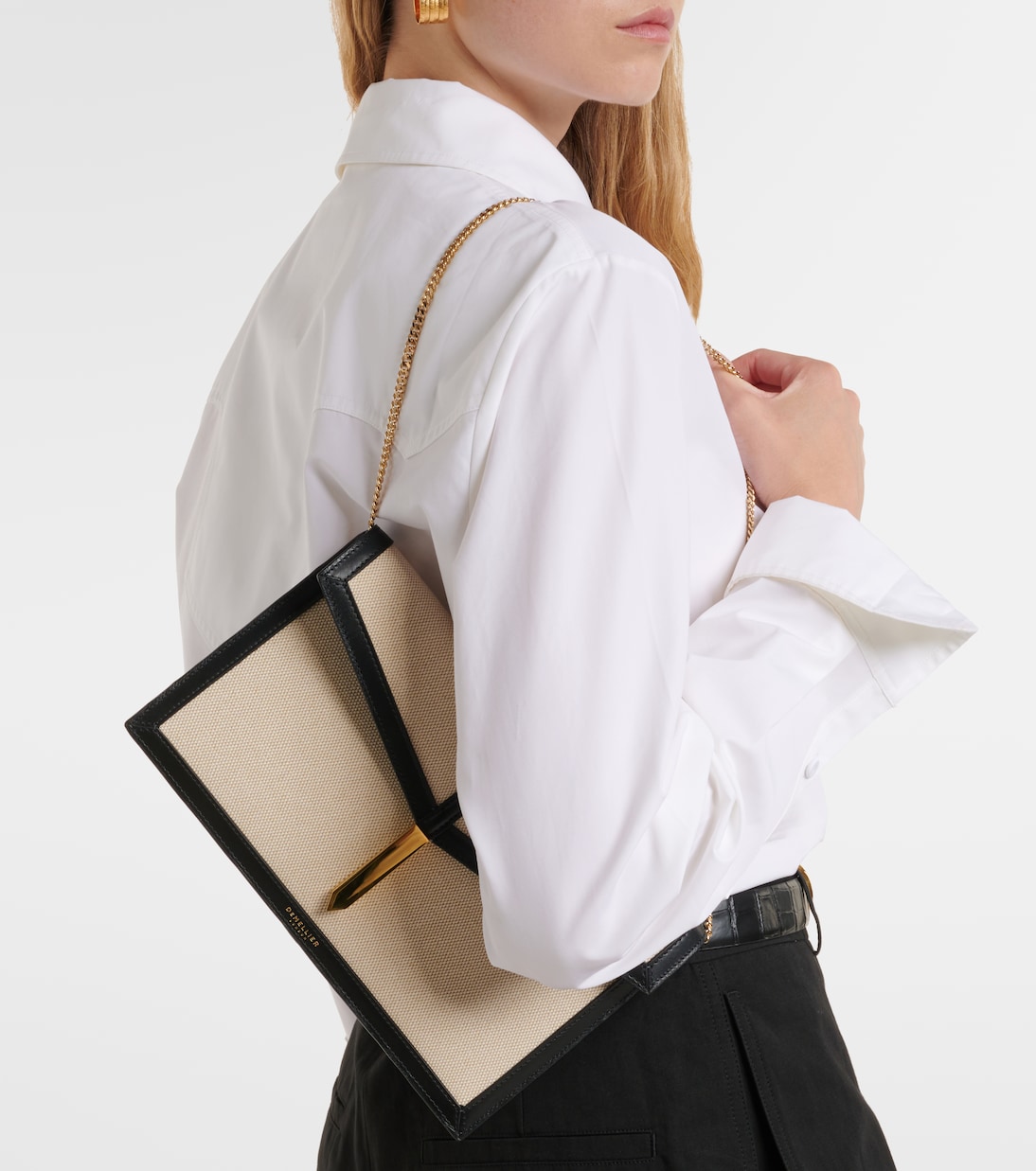 Pochette Tokyo en toile et cuir | DeMellier