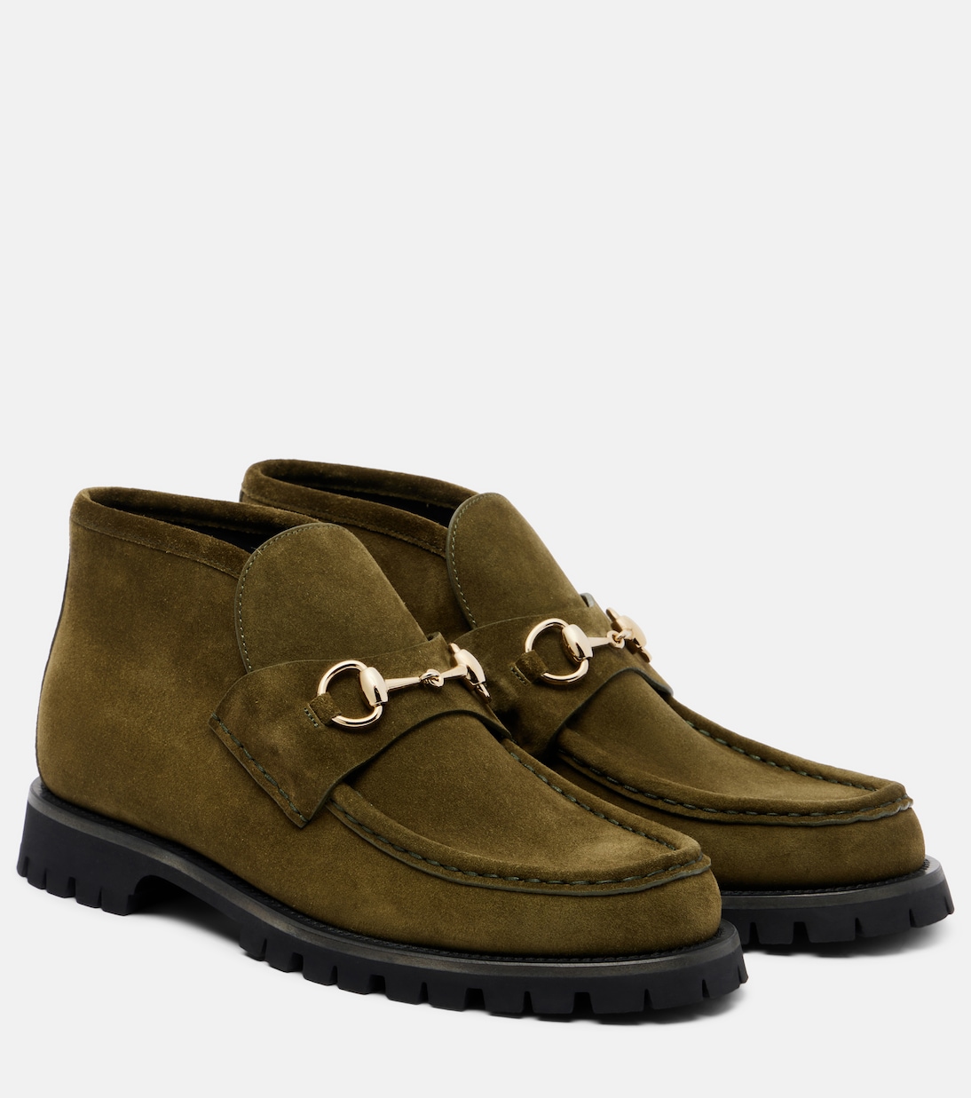 Stiefel Horsebit Sylke aus Veloursleder | Gucci