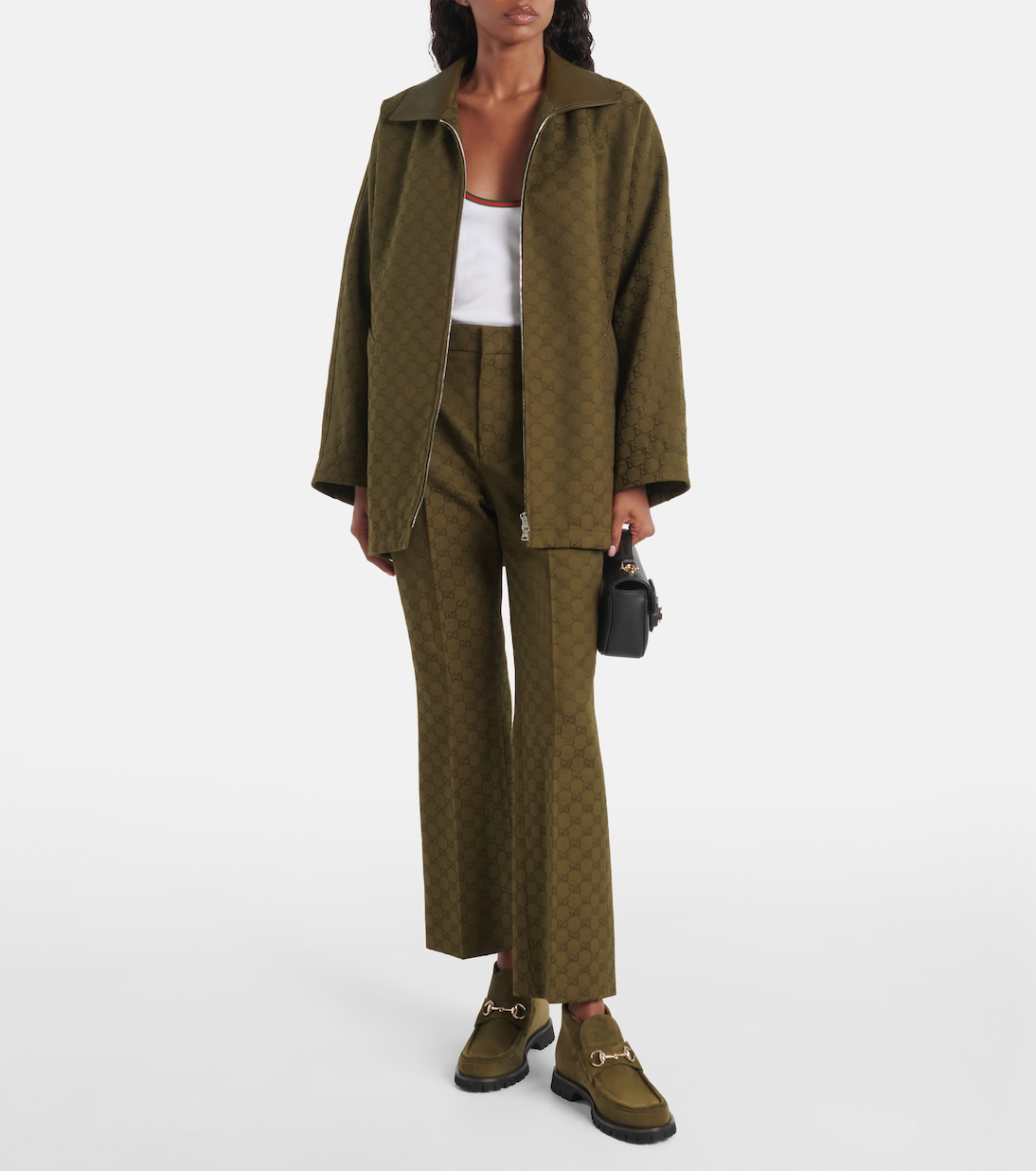 Stiefel Horsebit Sylke aus Veloursleder | Gucci