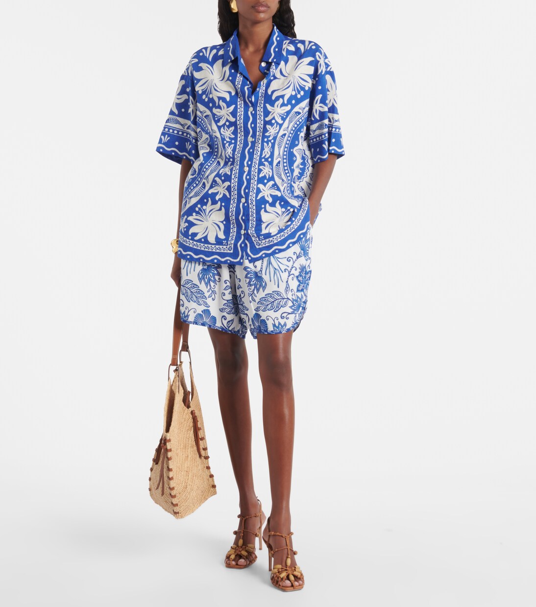 Shell Garden shorts | Farm Rio