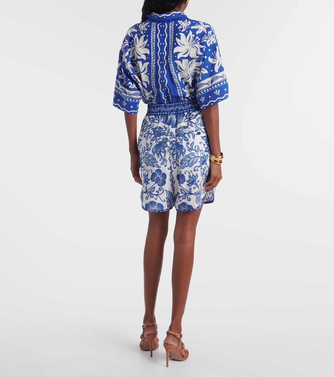 Shell Garden shorts | Farm Rio