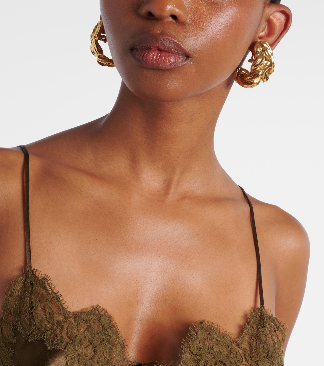 Boucles d’oreilles clip Wheat Chain | Saint Laurent