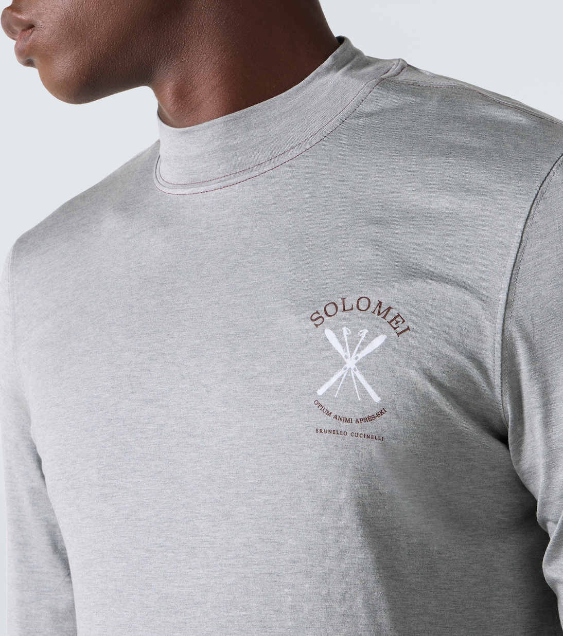 Silk ski T-shirt | Brunello Cucinelli
