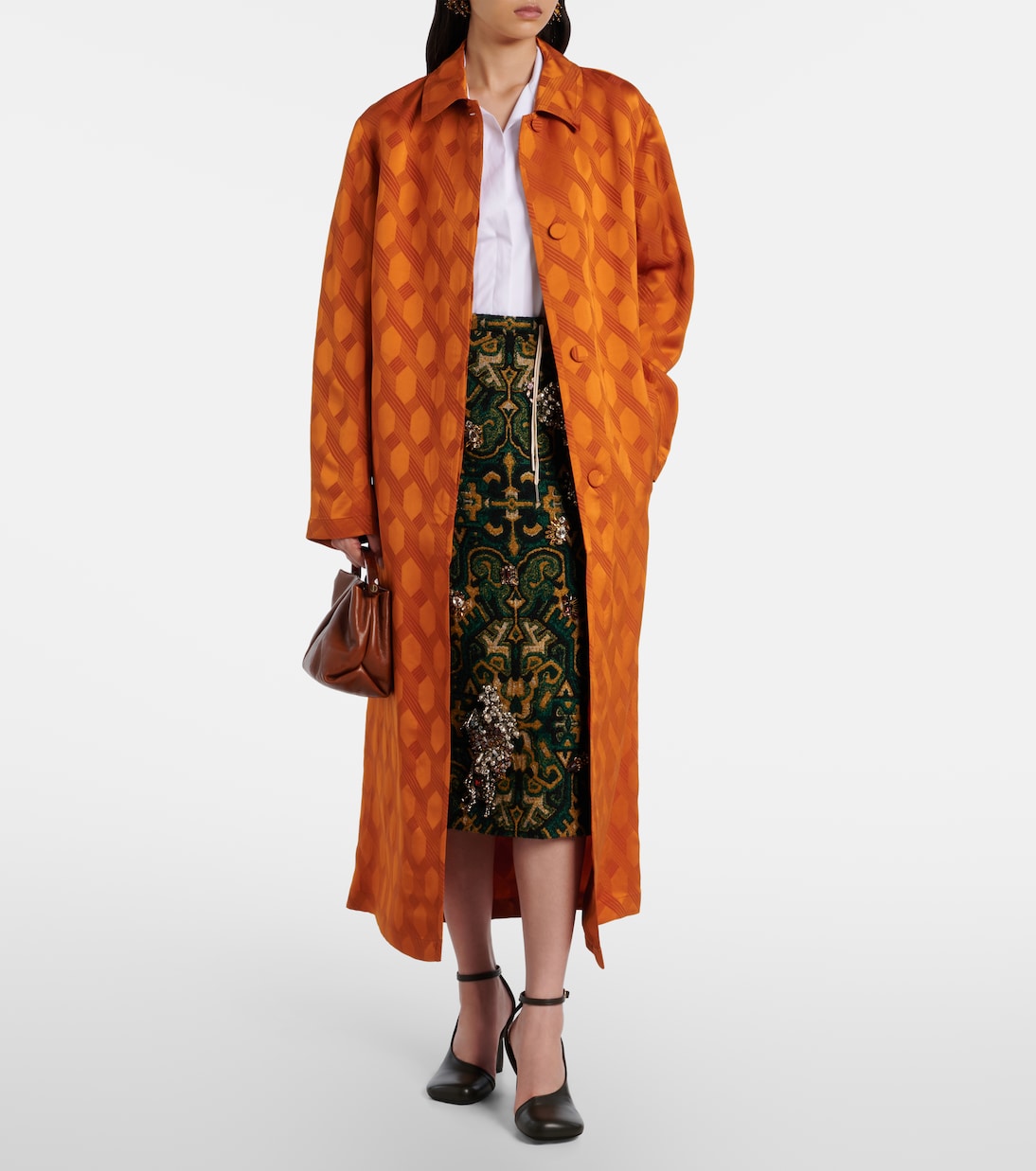 Printed coat | Dries Van Noten