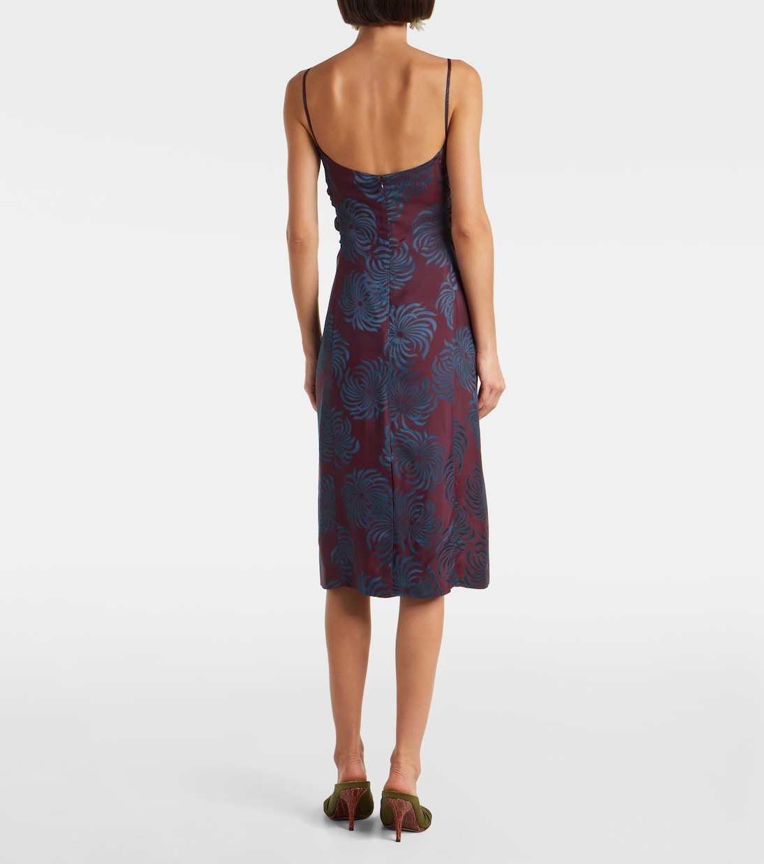 Floral jacquard midi dress | Dries Van Noten