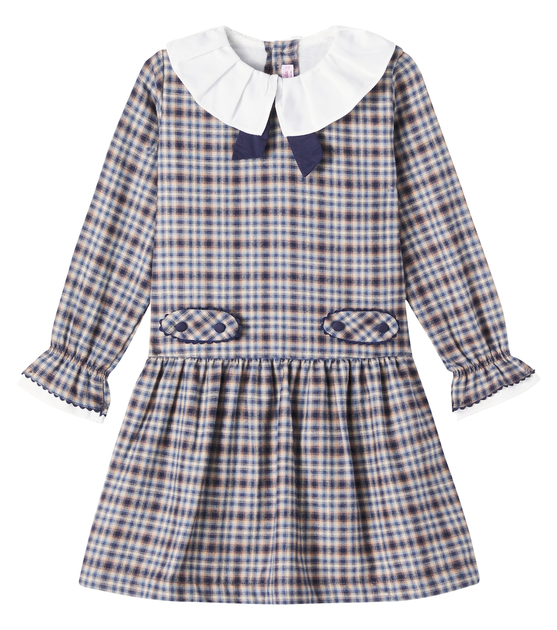 Tessa checked cotton and wool dress | La Coqueta