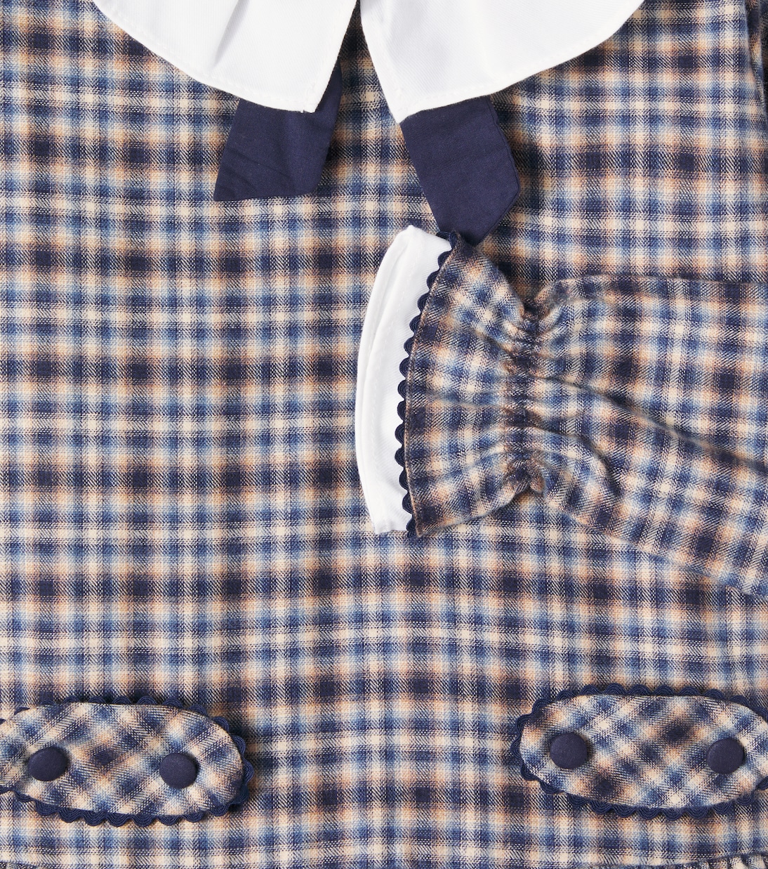 Tessa checked cotton and wool dress | La Coqueta
