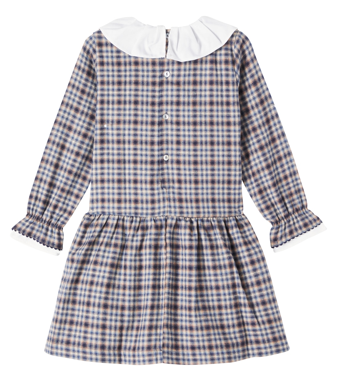 Tessa checked cotton and wool dress | La Coqueta