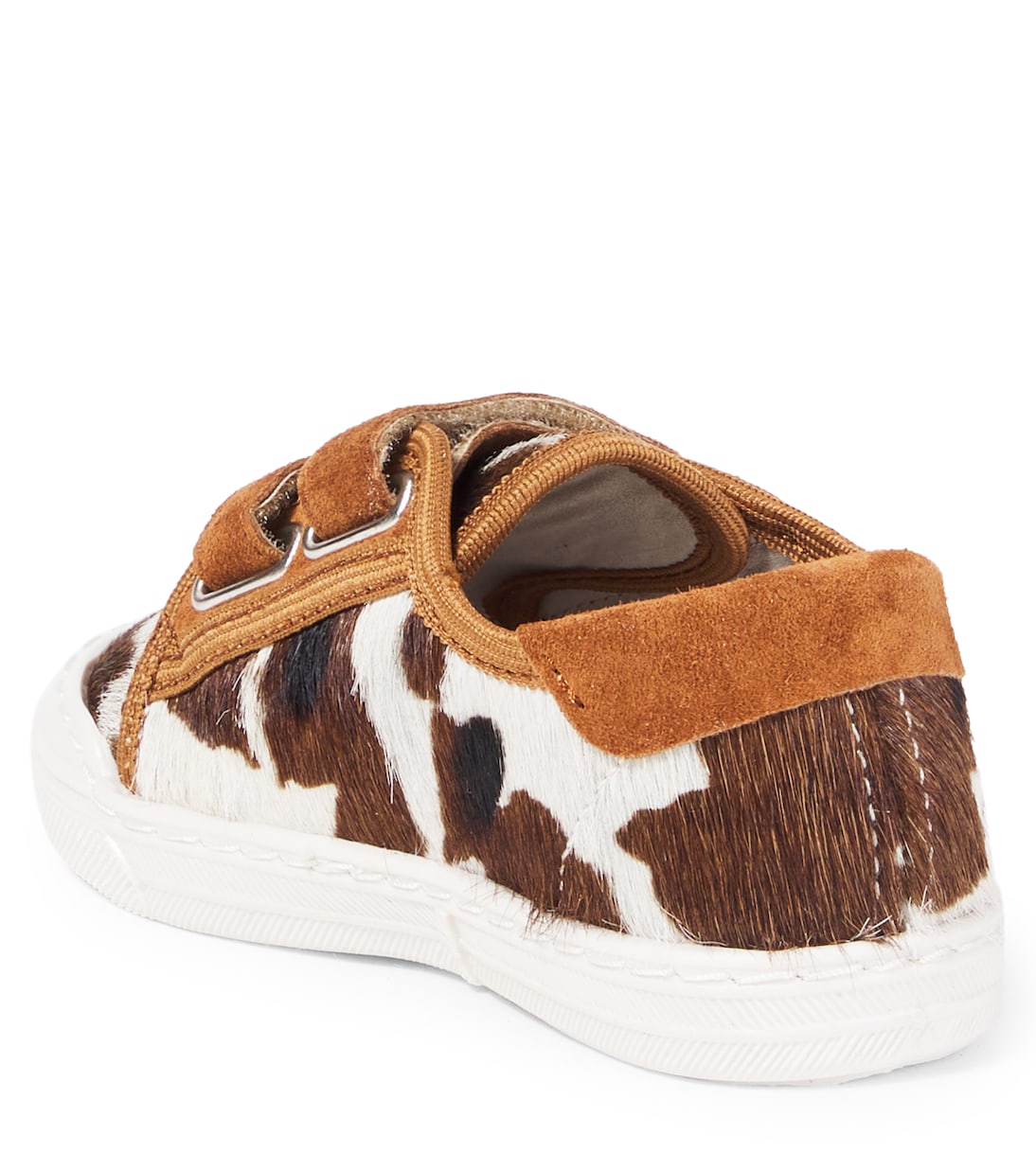 Zapatillas de pelo de becerro y ante estampadas | PèPè