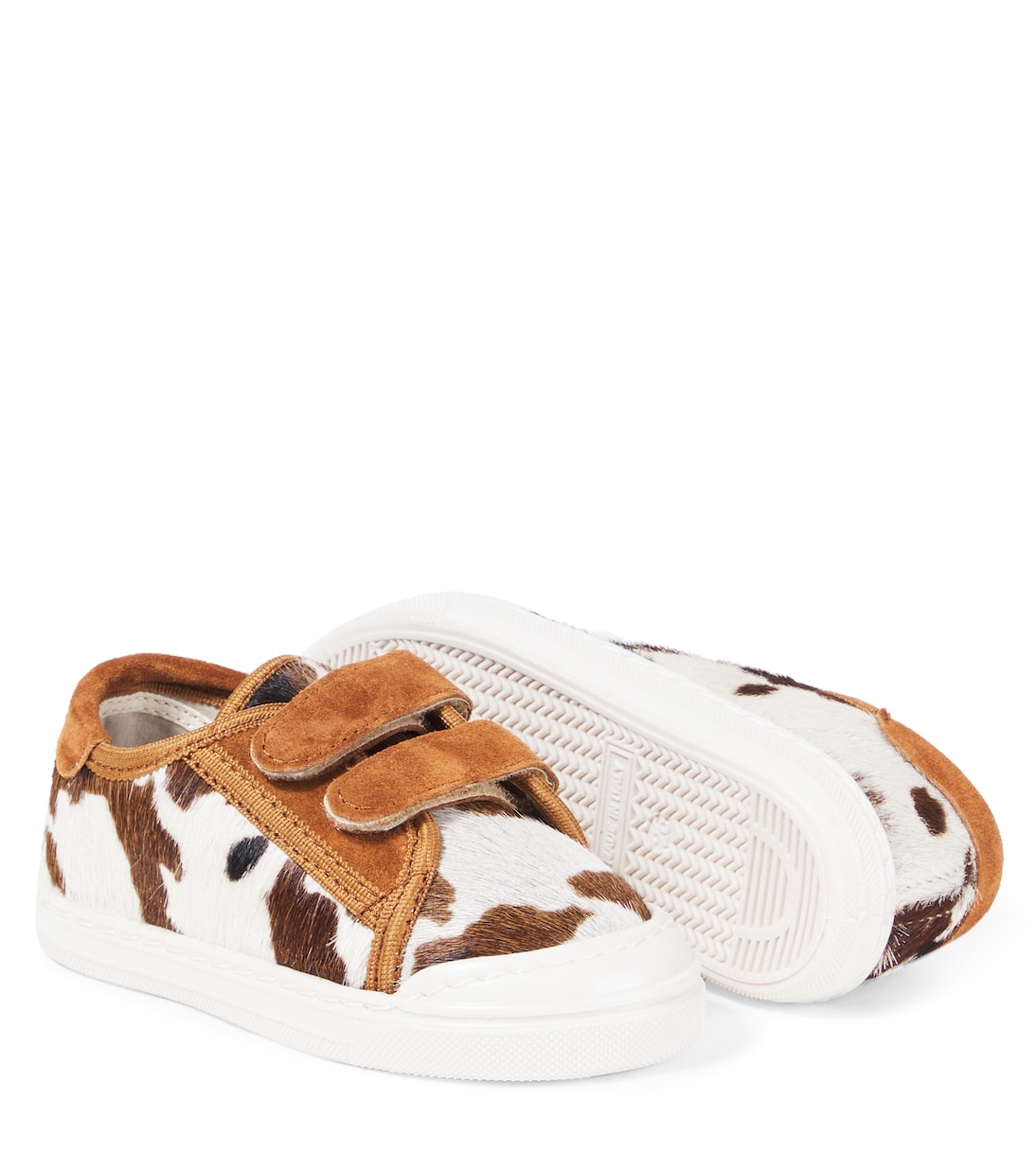 Zapatillas de pelo de becerro y ante estampadas | PèPè