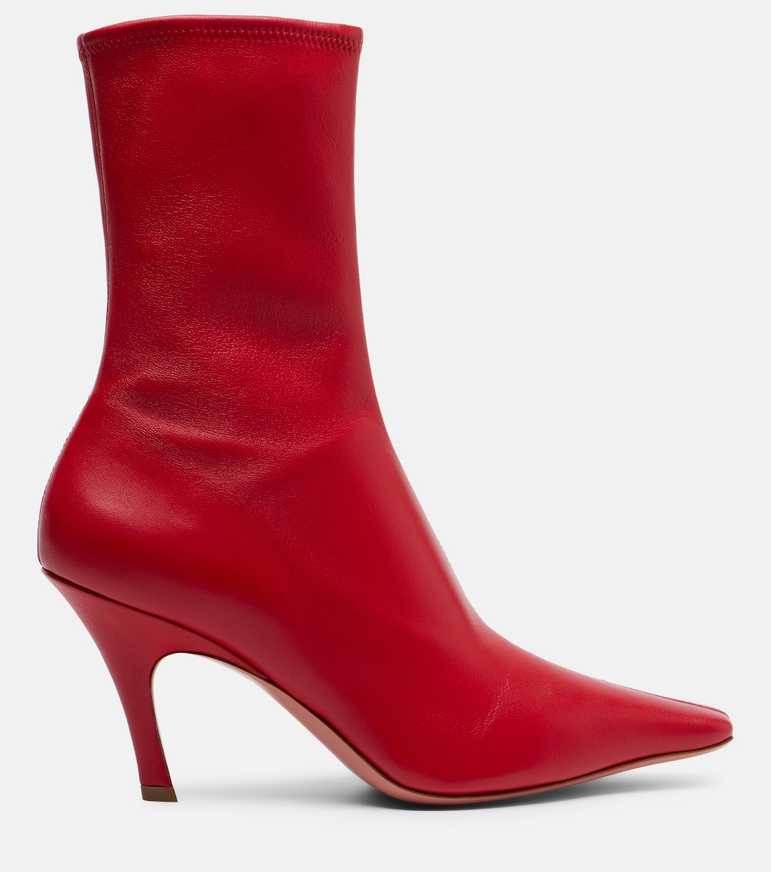 Jamie 80 leather ankle boots | Amina Muaddi