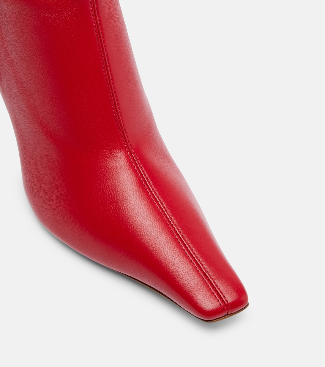 Jamie 80 leather ankle boots | Amina Muaddi