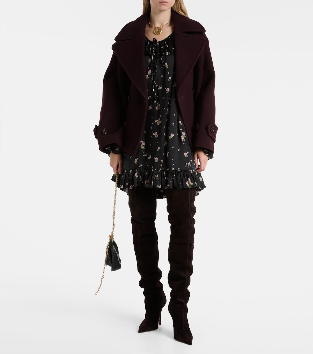 Jessica 105 suede over-the-knee boots | Paris Texas